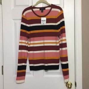 NWT thin striped sweater